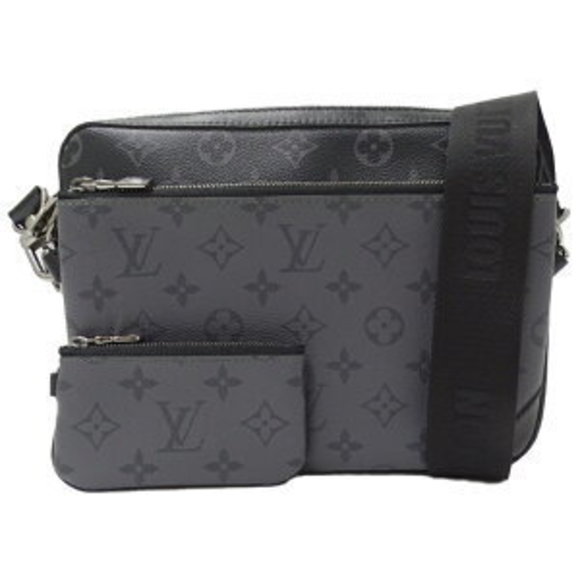Louis Vuitton Eclipse Black Trio Messenger Bag Black crossbody - Picture 1 of 8